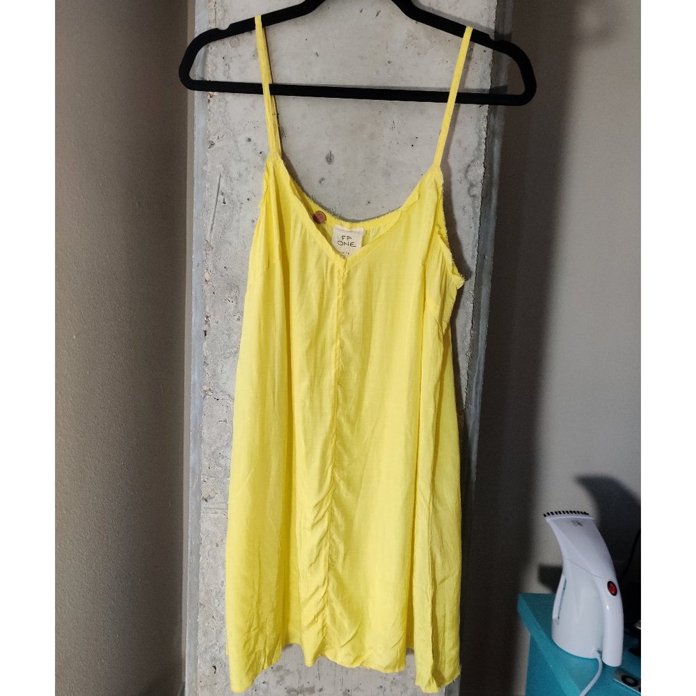 Free People FP ONE Yellow Slip Dress